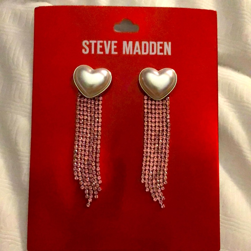 Heart earrings 🎀🩷🤍